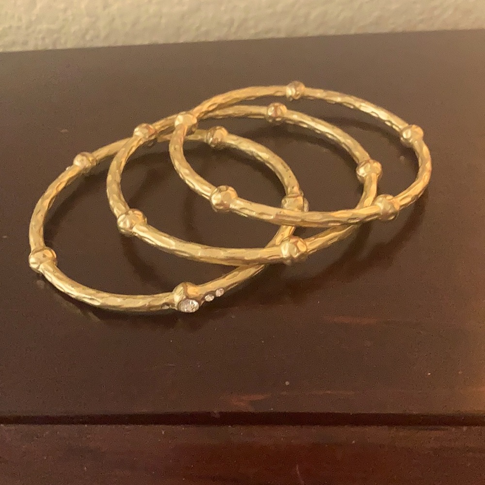Costume gold bangles